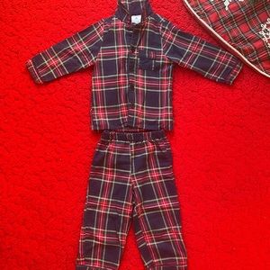 Petite Plume Kids Windsor Tartan Pajama Set Size 3T
